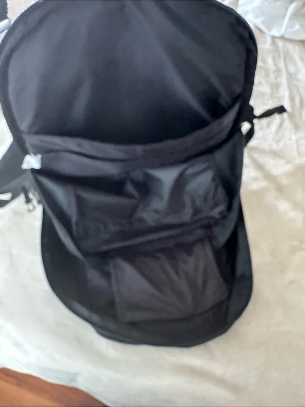 Nike Black Backpack with White Swoosh